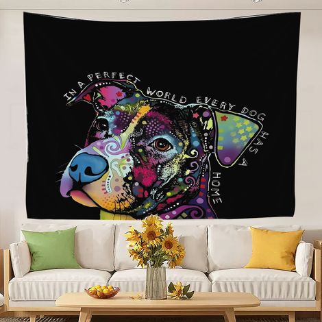 Tapisseries vintage tendance pour la décoration de fond de chambre ou de fête 150x130cm (1/5)
