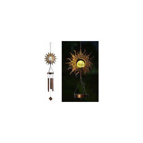 Carillon éolien solaire LED, étanche, pour jardin – (1/4)