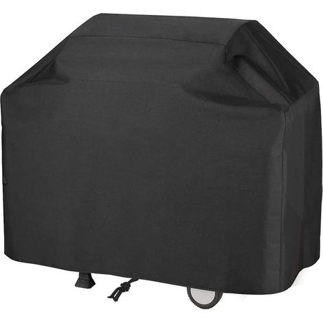 Housse de Barbecue Résistante Aux Intempéries - Tissu Oxford Couverture Étanche à La Poussière et Aux UV, Bache de Protection BBQ avec Bouton Pression et Sac de Rangement (145 x 61 x 117 cm) (1/5)