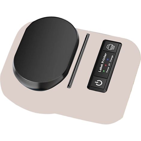 Stampante termica portatile multifunzione per etichette - Macchina per la stampa di etichette trasparenti per casa, negozio e ufficio - ABS, 352 g, rosa (1/4)