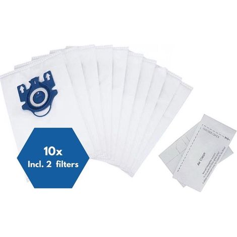 Lot de 10 sacs d’aspirateur – Compatibles Miele – HyClean – 2 filtres inclus – Anti-allergènes (1/5)