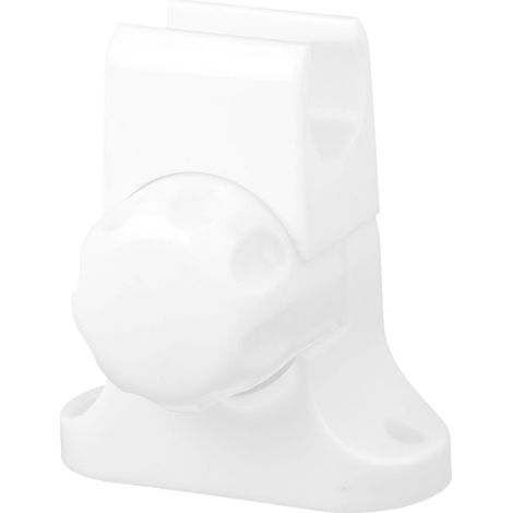 Support de douche, porte-pompe de douche compatible, montage réglable, blanc (1/5)