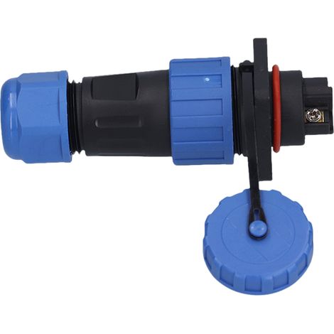 Connecteur étanche IP68 à sertir, vis carrée, adaptateur pour applications aéronautiques et industrielles, 250 V, 3 broches (1/5)