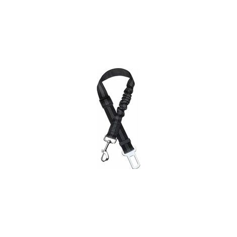 Ceinture pour Chien Ceinture Chien Voiture avec Système d'absorption des Chocs et Mousqueton Solide Réglable Harnais pour Chien et Chat, Noir (1/5)