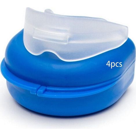 gouttiere Dentaire Bruxisme Thermoformable 4pcs, Protecteurs Buccaux Sans Bpa, Protege Dent Nuit, Anti Grincement Dent, Protege Dents Boxe