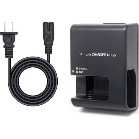 MH-25 Chargeur de batterie à charge rapide pour appareil photo Nikon EN-EL15 EN-EL15A EN-EL15B EN-EL15C Batterie D850 D800 D810 D810E D7300 D7500