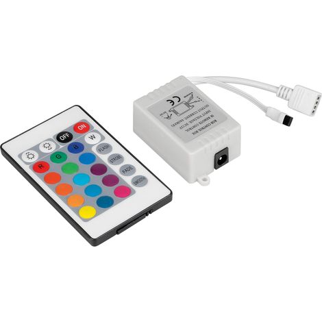 Centralina di controllo per striscia a Led RGB con telecomando - 12V