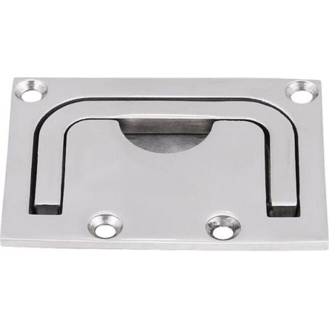 2 stück Edelstahl Boot Flush Hatch Schrank Lift Griff für Marine Yacht (1/4)