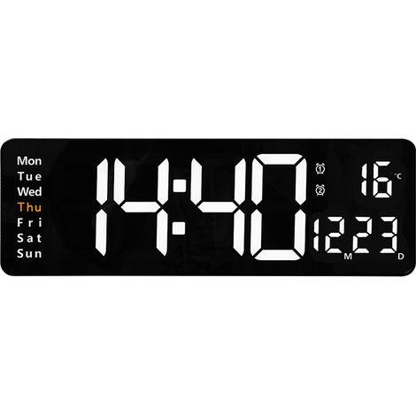 Horloge murale blanche - Température (1/5)