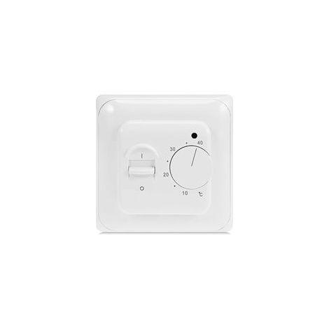 Manuel Thermostat d'ambiance Chauffage au Sol Electrique avec sonde AC 220V 16A, Régulateur de Thermostat Plancher Chauffant Mécanique