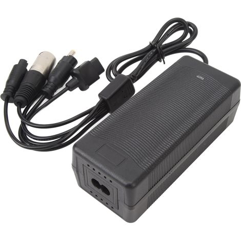 Chargeur 54,6 V 2 A pour batteries lithium 1 à 5 mAh (GX16/GX12) avec adaptateur secteur XLR DC NIU pour vélos et scooters électriques. (1/5)