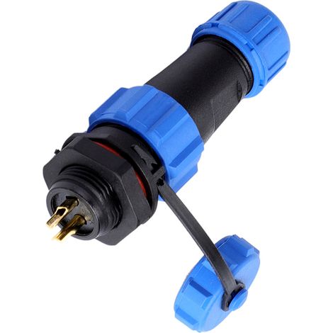 Connecteur de prise en plastique étanche IP68 SP13 à 2 broches (2 broches) (1/5)