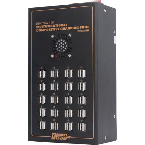 Hub USB multifonctionnel intelligent à 20 ports avec répartiteur de données, port de charge et adaptateur secteur 170-240 V (1/5)