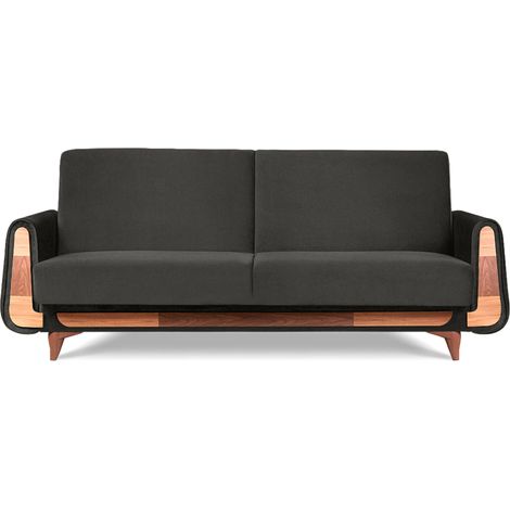 KONSIMO GUSTAVO Sofa 3-Sitzer mit Schlaffunktion, grau (1/5)