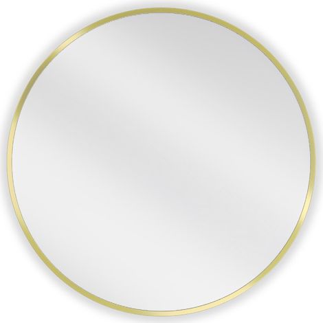 Mexen Loft Badezimmerspiegel rund 60 cm, goldener Rahmen - 9850-060-060-000-50 (1/5)