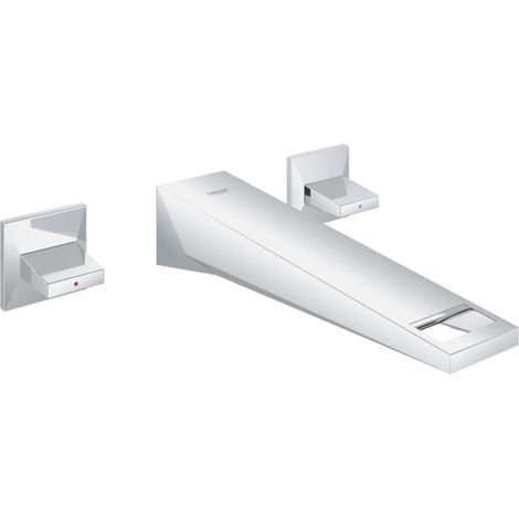 Grohe Allure Brilliant Mélangeur lavabo mural 3 trous, saillie 210mm - 20348000 (1/2)