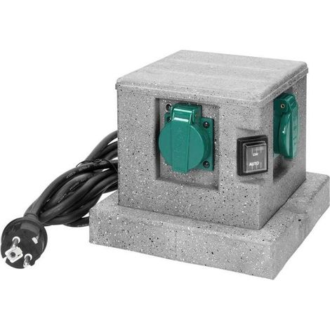 Orno Prise de jardin 4 prises IP44 avec automatisme crépuscule