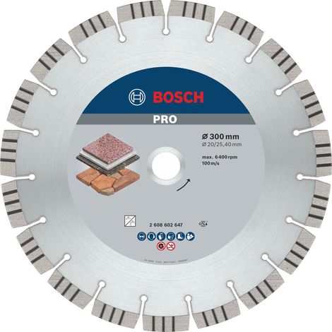 Beste Steindiamant-Trennscheibe: 300x20/254x28x15  BOSCH 2608602647 (1/5)
