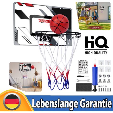 Mini Basketballkorb Wall Hängen Ø40cm mit Netz Ball Pumpe Backboard für Kinder (1/5)