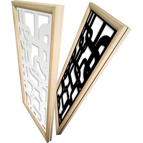 SMART - Moduli Decorativi in Legno e PVC - Colore: nero - Misura: 47x94 cm (1/4)
