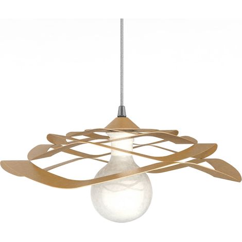 LUMICOM KAMI Plafoniera, 1X E27, max 42W, metallo, anodic gold, D.40cm