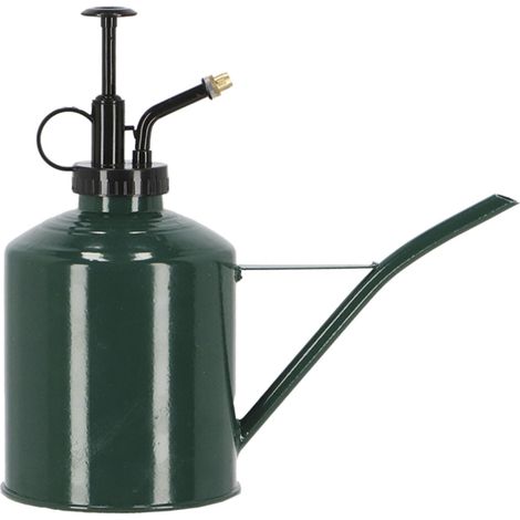 Arrosoir et Vaporisateur 2-en-1 en Fer Galvanisé Vert Foncé pour Plantes 0,625 L - PANGIVO (1/3)