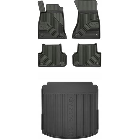 SET 77 Alfombrillas de goma y alfombra AUDI A4 B9 Sedan 2015-2023 (1/5)