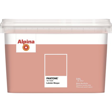 Alpina Wandfarbe Pantone matt lobster bisque 2,5 L Wandfarbe