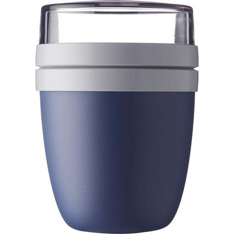 Boîte de rangement, boîte à lunch Ellipse – 500 ml – Idéale pour les céréales, les yaourts ou les déjeuners à emporter – Compatible congélateur, micro-ondes et lave-vaisselle – Bleue – RAPANDA (1/4)