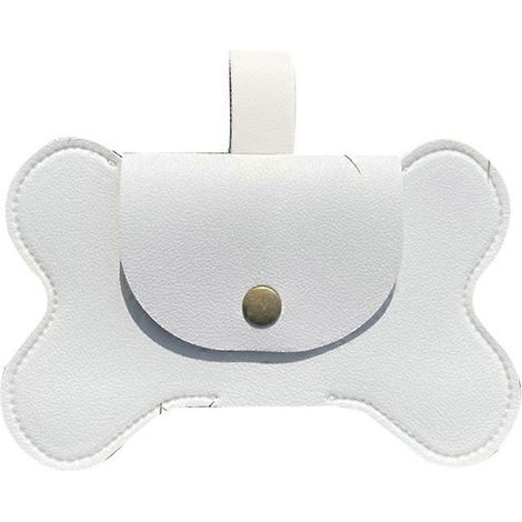 Distributeur de sacs à déjections canines en forme d'os, porte-sacs à déjections canines, conteneur pour sacs à déchets animaux (1/5)