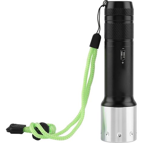 Lampe Torche Plongée LED Portable Étanche Alliage Aluminium 3 Modes Réglables Extérieur (1/5)