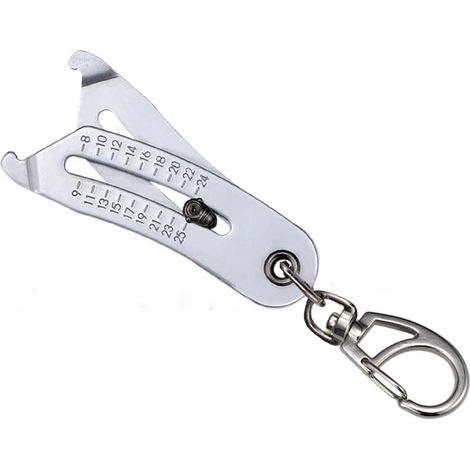 Outil de vérification de filetage portable et précis, porte-clés, pour écrous et vis. Outil de mesure rapide à main pour équipements mécaniques. (1/5)