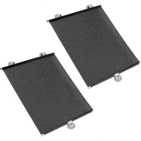 Pare-soleil de voiture, pare-soleil rétractable en maille avec ventouse pour vitres avant et arrière (1/5)
