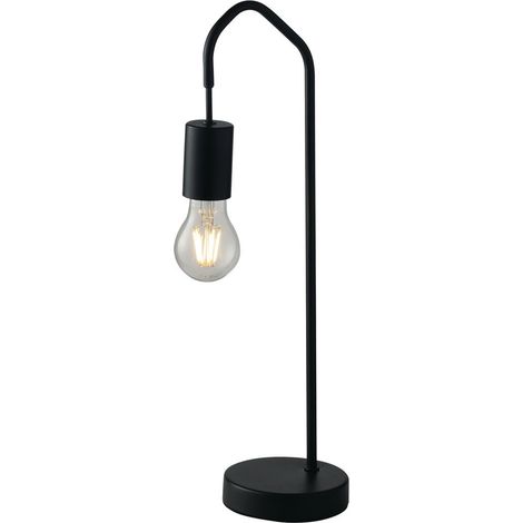 Außergewöhnliche Tischlampe HABITAT schwarz - minimalistische Designerlampe (1/3)