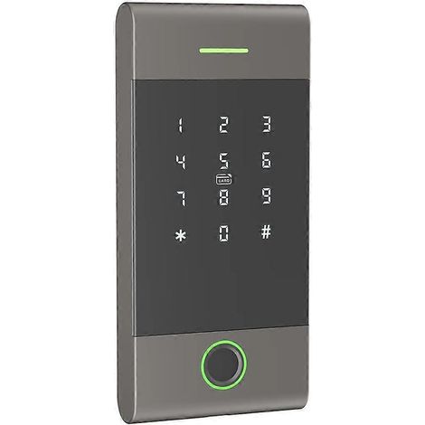 Contrôleur d'accès étanche à la pluie IP65 avec lecteur de carte, contrôle à distance via l'application TTLock, construction métallique, compatible avec l'application de mot de passe par carte à empre (1/5)