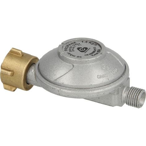 Détendeur gaz basse pression 50 mbar – Débit 1,5 kg/h – Raccordement 1/4´´ filetage gauche – Modèle droit – GOK