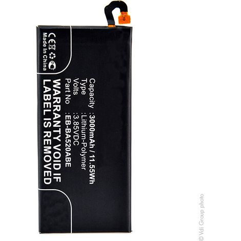NX - Batterie téléphone, smartphone, GSM pour Samsung 3.85V 3100mAh - EB-BA520ABEGH43-0
