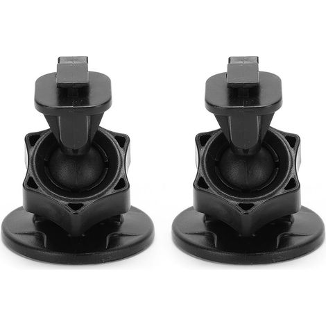Support 2pcs Caméra de Voiture Support de Pare-brise 360° Réglable avec Ventouse et Pince pour Enregistreur Auto (1/5)