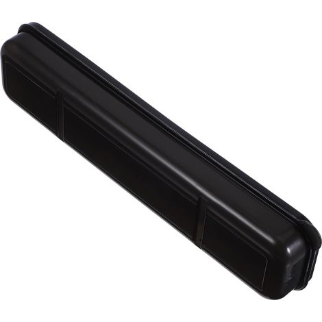 Boîte à Couvert Portable en Plastique Noir, Boîte de Rangement pour Baguettes et Cuillères, Compacte et Légère, pour L'école Travail (1/5)