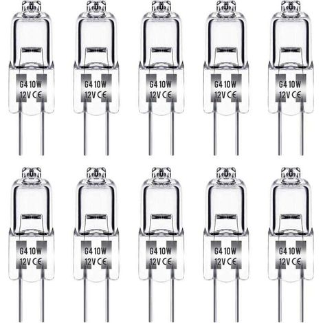 Ampoule spécifique, Ampoule G4 12V 10W, lot de 10