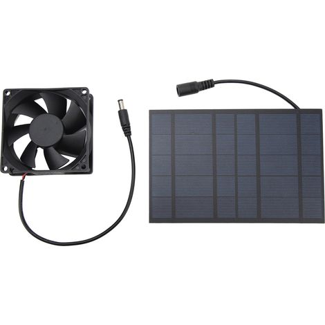Solarventilator zur Reduzierung von Temperatur und Luftfeuchtigkeit, IPX7 wasserdicht, solarbetrieben, für Hühnerställe, Gewächshäuser und Tierhäuser