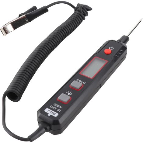 Lampe témoin automobile MAYILON HT86A 2-100 V CC, testeur de circuit numérique à LED, stylo testeur de tension bidirectionnel robuste pour applications automobiles (1/5)