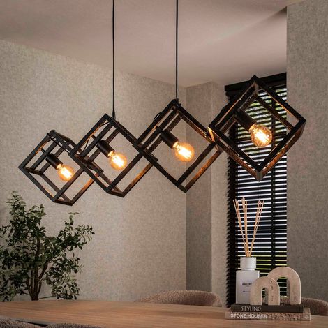 Luminaire suspension cube en métal RUBI (1/5)