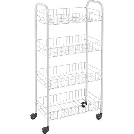 Chariot Polyvalent 4 Étagères 41x23x84cm Metaltex (1/2)