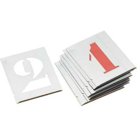 L'Outil Parfait – Pochoir chiffres zinc 60mm – Haute résistance – Marquage individuel pour bombes aérosol et rouleaux encreurs – Réutilisable et durable
