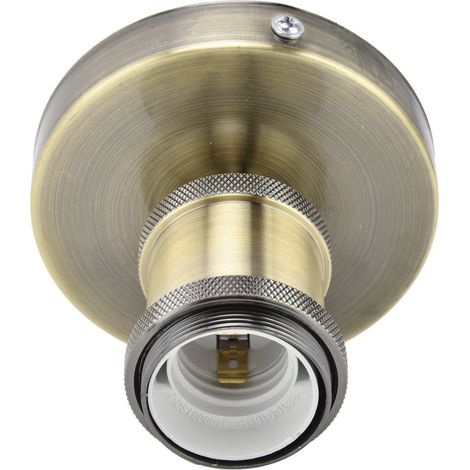 Douille E26/E27 vintage pour plafonniers avec accessoires pour cuisine, chambre et salon, 100–240 V, vert antique (1/5)