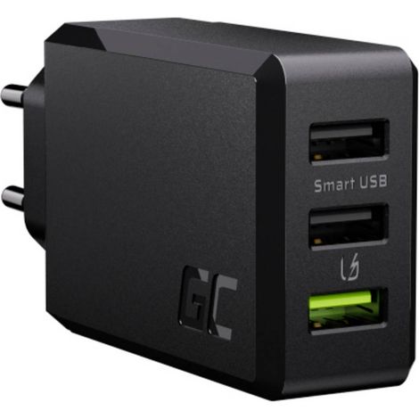 Green Cell CHARGC03 chargeur de téléphones portables Noir Intérieur (1/4)