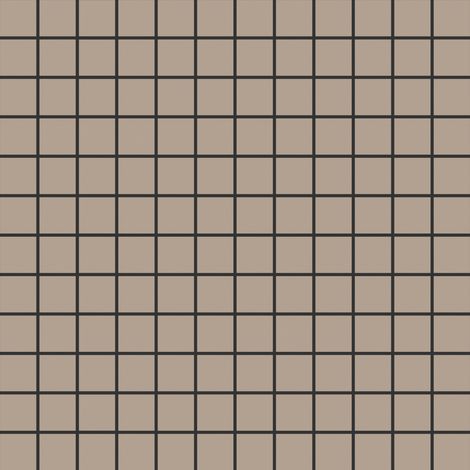 Mosaïque de grès cérame QUADROCOLOR UNI - Beige - - Beige - boîte de m2
