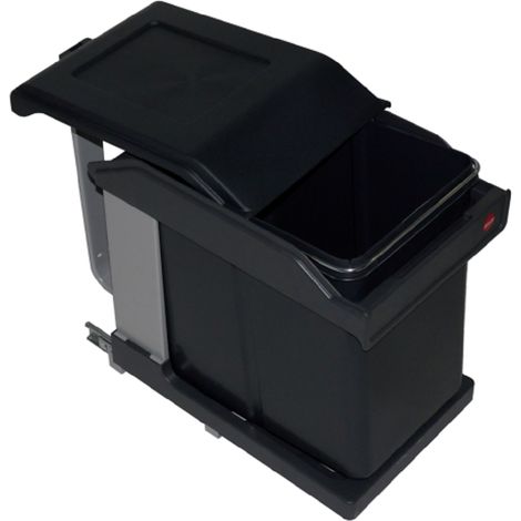 Poubelle 1 bac 20L Ouverture Automatique pour meuble 400MM B363 Msa France (1/4)