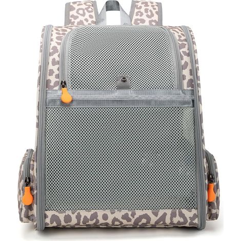 Sac à dos portable pour chat avec filet respirant la randonnée (1/5)